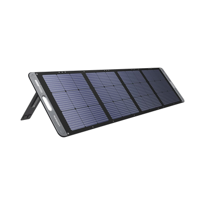 Panel Solar Plegable 200W / Recomendado para el Power Station Portable de 1200W UGREEN / Alta Eficiencia de Conversión / Alineación Inteligente de la Luz Solar / Resistente Al Agua y Duradero / In