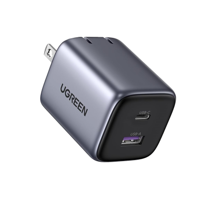 Cargador de 35W serie Nexode | 2 Puertos de Carga Rápida | USB-C y USB-A | Tecnología GaN II | Power Delivery 3.0 | Quick Charge 4.0 | Chip Confiable y Carga Inteligente | Optimiza la Experiencia