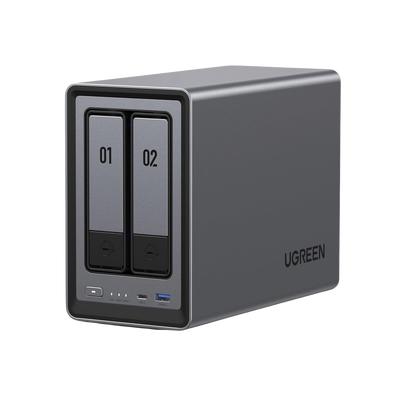 NASync DXP2800 | SO UGOS Pro | Intel N100 12th Gen Intel® 4 Core™ | 2 Bahías SATA hasta 48TB | 2-Bahias (M.2 NVMe) hasta 16TB | 8GB DDR5 (Exp. a 16GB) | Ethernet 2.5G | HDMI 4K | 2* USB2.0 | 1*US