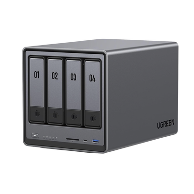 NASync DXP4800 | SO UGOS Pro | Intel N100 12th Gen Intel® Quad Core™ | 4-Bahias (SATA) hasta 96TB | 2* M.2 SSD hasta 16TB| 8GB DDR5 (Exp. a 16GB) | 2.5Gb Dual Ethernet | HDMI 4K | 2* USB2.0 | 1*US