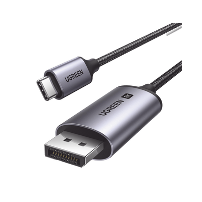 Cable USB-C a DP 1.4 | 3 Metros (9.84 Pies) | Compatible con Thunderbolt 3 & 4 | 8K@60Hz | 4K@240Hz | HDR10+ | eARC | DTS | 3D | ALLM | VRR | | FreeSync G-Sync | Caja de Aluminio | Nylon Trenzado |