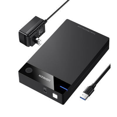 Carcasa de Disco Duro para 3.5\" y 2.5\" (Enclosure) | Con Cable USB 3.0 | Para HDD 3.5\" / SSD 2.5\" | SATA I/II/III | UASP | Hasta 16 TB | Compatible con Windows, Linux, Mac OS | No Requiere Co