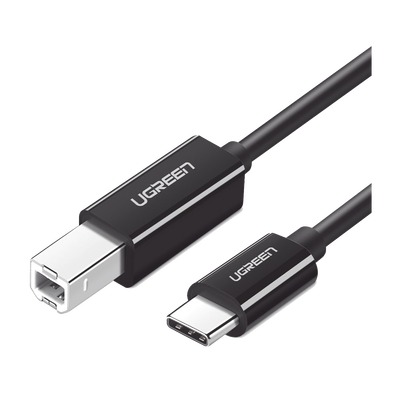 Cable de Impresora o escáner USB-C | 1m (6 pies) | USB Tipo C a USB 2.0 Tipo B | Soporta Thunderbolt 3 | Alta velocidad | DAC | Compatible con Brother HP, Canon, Lexmark, Epson, Dell, Xerox, Samsun