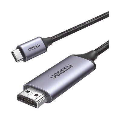 Cable USB-C 3.1 a HDMI 4K | 1.5 Metros (4.92 Pies) | Compatible con Thunderbolt 3 & 4 | Adaptador Tipo-C a HDMI | 4k@60Hz | Soporta Modo Espejo y Modo Extendido | Carcasa de Aluminio | Nylon Trenza