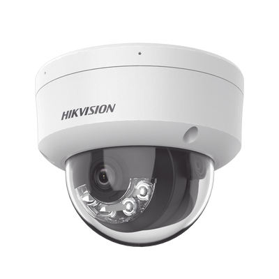 Cámara Domo IP / 8 Megapixel (4K) / Dual Light 30 m (98.4 ft) / WDR 120 dB / IP67 / IK10 / PoE