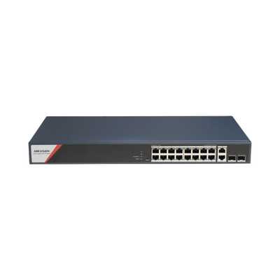 Switch PoE+ Administrable / 16 Puertos Gigabit / 4 Puertos PoE++ 90 W / 2 Uplink Gigabit / 2 SFP / Alcance Extendido 300 m (984.3 ft) / 230 W