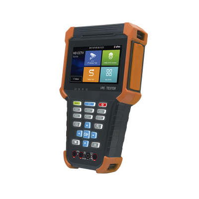 Tester de Video Profesional | Pantalla 4\" Touch | Ideal para Cámaras IP/ HD (TVI, CVI, AHD y CVBS) | 4K | H.265/H.264 | PoE | WiFi | Cable Tester | Multímetro Digital | Todo en Uno para tu CCTV.