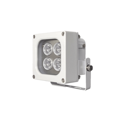Iluminador LED de Alta Potencia | Luz Blanca | 10 Metros de Iluminación | Cobertura 120° | IP66 | Bajo Consumo de Energía | Fotocélula Incorporada | Soporte en “U” | Carcasa de Aluminio | Alta Tran
