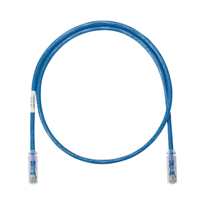 Cable de Parcheo UTP Categoría 6, con Plug Modular en Cada Extremo - 1 Metro (3.28 Pies) - Azul