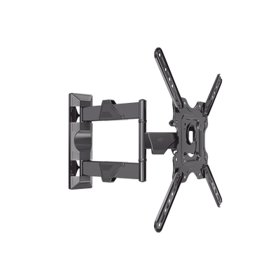 Montaje de Pared Articulado P4-NB / Pantallas de 32\" a 55\" / VESA 100x100 a 400x400 mm / Carga 27.2 kg (60 lbs) / Inclinación +8° a -5° / Giro 180° / Distancia de Pared 5 a 40 cm / Acero