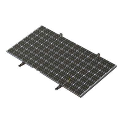 Montaje para Piso de Concreto / 1 Módulo Fotovoltaico / Aluminio Anodizado / Perfiles 35-40 mm / 450 a 660W