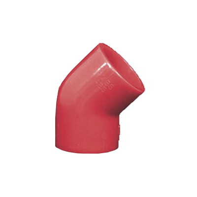 Codo de 45 Grados para Tubería de Detección por Aspiración / 1 Pulgada / CPVC Resistente al Fuego / Aprobación UL / NFPA