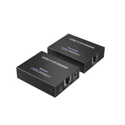 Kit EXTENSOR USB 2.0 de 4 Puertos para Distancias de Hasta 150 m | Soporta USB 2.0, USB 1.1 y USB 1.0 | UTP Cat 5e/6/6a/7 | Soporta Switch Gigabit | Ideal para Cámaras WEB, Impresoras, Escáner, Me