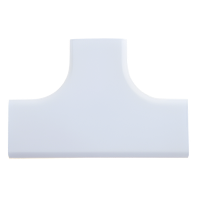 Accesorio en \"T\", para uso con canaleta LDPH10, material ABS, Color Blanco