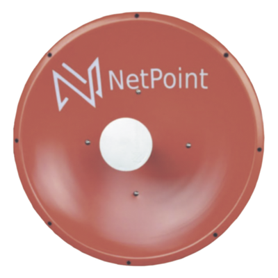 Antena altamente Direccional / 4 ft / 4.9-6.4 GHz / Diseñada para ambientes salinos / Ganancia 37 dBi / SLANT de 45 ° y 90 °/ Conector N-Hembra / Incluye radomo, jumper y montaje de acero inoxidab