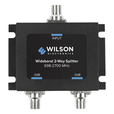 Divisor de Potencia Coaxial 2 Vías / 698-2700 MHz / 75 Ohm / Pérdida por División 3 dB / Aislamiento ≥20 dB / Conector F-hembra / Diseño Microstrip