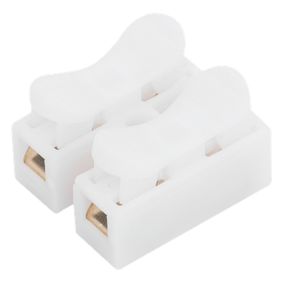 Conector tipo PUSH de 2 Contactos / Para una Conexión Rápida / Puentes de Cables
