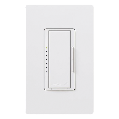 Atenuador de Pared Maestro RF PRO / 250 W LED / 500 W Incandescente / Fase Seleccionable / Neutro Opcional / RadioRA 2 y 3 / RF 431-437 MHz