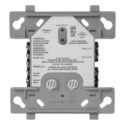 Módulo monitor direccionable dual de 2 circuitos IDC Clase B para lazo SLC de paneles inteligentes Fire-Lite