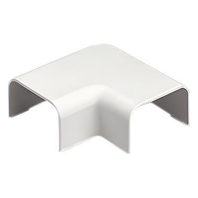 Conexión en ángulo recto \"L\", para uso con canaleta LD5, material ABS, Color Blanco Mate