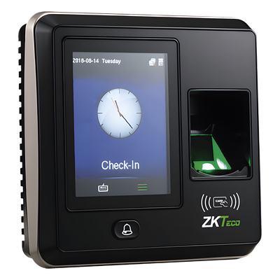 Terminal de Control de Acceso / 1,500 Huellas / Pantalla 2.8\" / TCP/IP y USB / Wiegand 26 bits / Sensor Óptico