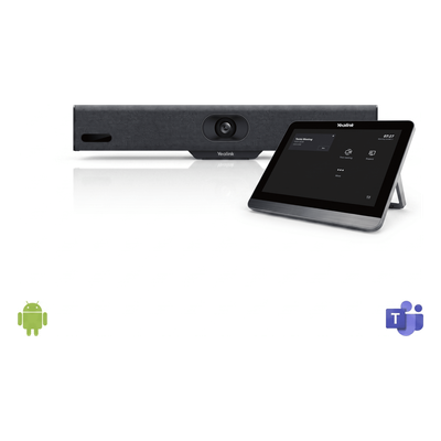 Barra de Videoconferencia / 4K / Lente 120° / Android Integrado / Microsoft Teams / BYOD / 8 Micrófonos MEMS / Full-Duplex