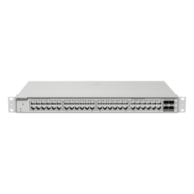 Switch Administrable Capa 2+ Plus, con 48 puertos Gigabit + 4 SFP+ para fibra 10Gb, gestión gratuita desde la nube