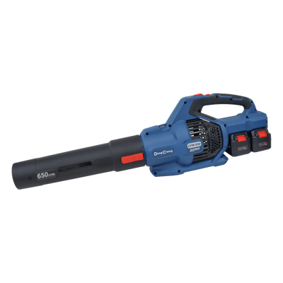Sopladora Inalámbrica de 20V+20V, Incluye 2 baterías de 20V/6.0Ah, Cargado doble y 3 Boquillas.