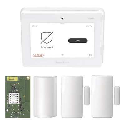 Kit de Panel de Alarma / Pantalla Táctil 7 Pulgadas / Tecnología Inalámbrica SIX / Cifrado AES-128 / Sensor PIR / 2 Contactos Magnéticos / Respaldo de Batería