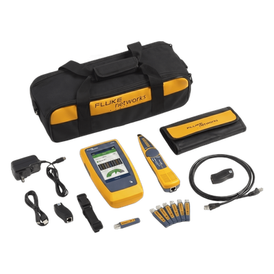 Kit Avanzado de Calificador de Red LinkIQ, Para Verificar Rendimiento de Cableado Hasta 10Gbps Basado en Frecuencia, con Pantalla Multitáctil a Color