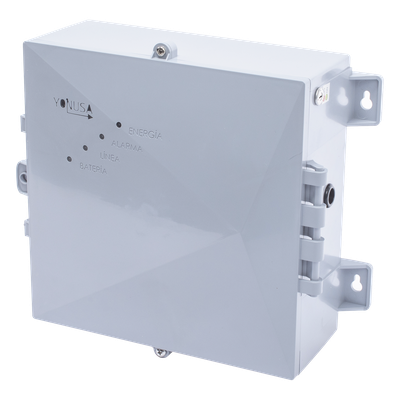 Energizador con tecnología SMT de 12,000Volts-1Joule/ 2500Mts Lineales de Protección / Cercas Electrificadas