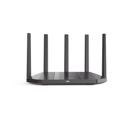 Router Inalámbrico / Wifi 6 / Hasta 1800 Mbps / MESH / Doble Banda AC (2.4 GHz y 5 GHz) / 4 Puertos 1000 Mbps / 5 Antenas Omnidireccional / Interior / Beamforming Optimizado / Administración Grat