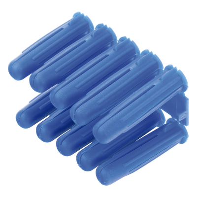 Taquete azul 3/8\" para tornillo 12mm x 2\" (100pzs) (1105-05100)