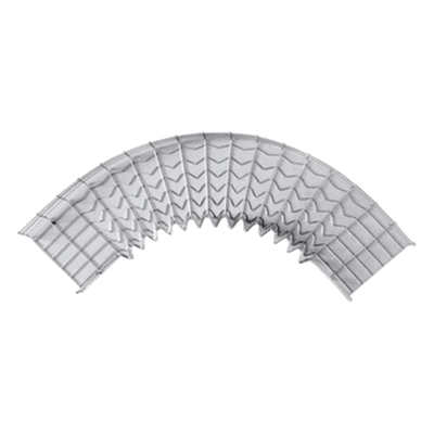 Curva Pre-Fabricada Horizontal de 90° con medidas de 54 mm de Peralte y 50 mm Ancho (54/50 mm)