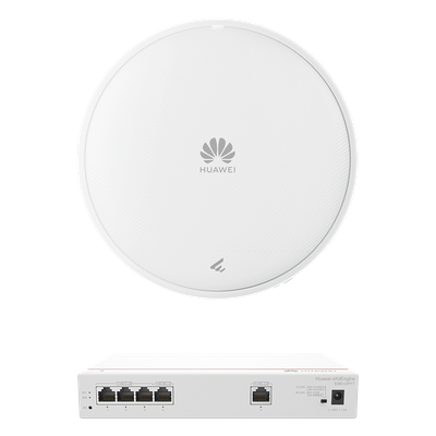 Kit de Router Multi-Servicio / 1 puerto 10/100/1000 Mbps(WAN) / 4 puertos 10/100/1000 Mbps(LAN) PoE / 50W + Punto de Acceso Wi-Fi 7 / 3.57 Gbps / MU-MIMO 2x2 (2.4GH y 5GHz) / Smart Antenna más cobe