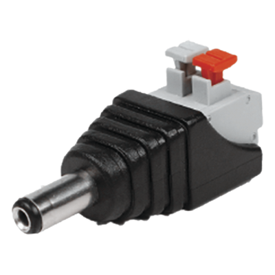Adaptador Tipo Jack de 3.5 mm Macho Polarizado de 12 Vcc con Terminales de Presión