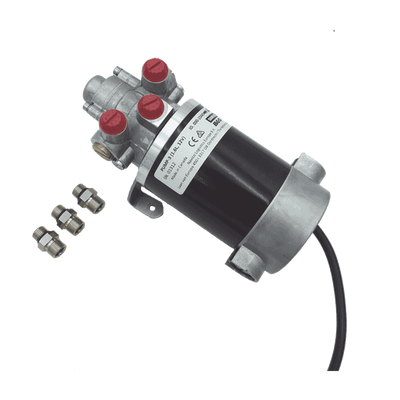 Bomba Hidráulica Reversible PUMP-3 / 12V DC / Flujo 1.6L (98 cu.in) por Minuto / Cilindro 160-550 cc (9.8 - 33.5 cu.in) / Conexiones ORB / Incluye 3 Adaptadores ORB-5 a 9/16 UNF / Compatible con St
