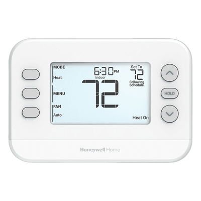 Termostato programable de una etapa 1H/1C con placa de montaje UWP, serie FocusPRO P200