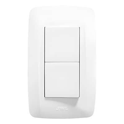 Apagador Duplex de 10 A / 127 V CA ~60 HZ / Color Blanco.