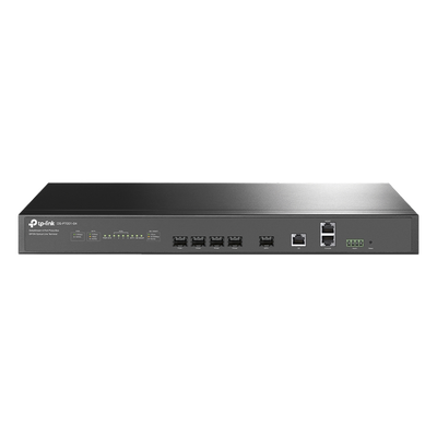 Delta Stream - OLT de 4 puertos GPON / Conexión de hasta 512 ONUs / 1 Puerto Gigabit RJ45 Uplink / 1 Puertos SFP+ Uplink / Fuentes Redundantes AC- DC (incluidas) / Administración desde la nube (DP