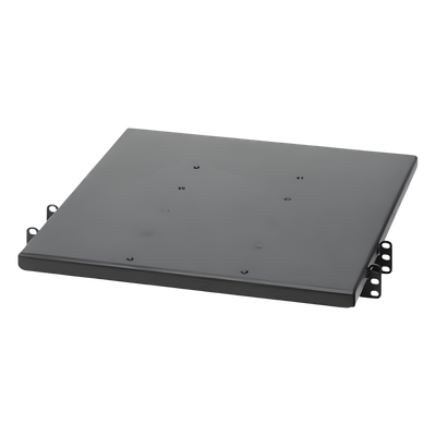 Charola de Doble Fijación en Rack de 2 Postes, 635 mm de Profundidad, y Soporte de Peso de 113 Kg, 1 UR, Color Negro