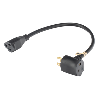 Extensión Eléctrica para Uso Rudo para Uso en \"T\" / Conexión NEMA 5-15 / 30 cm / 1800 W