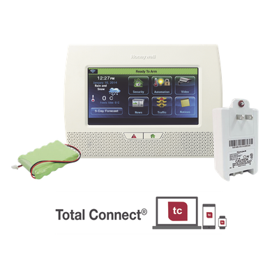 Panel de control de alarma inalámbrico con pantalla táctil color de 7 pulgadas en español, con Z-Wave