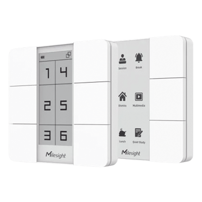 Panel Inteligente LoRaWAN con 6 Botones Programables y Display Digital / Control de Escenas / Batería 3 Años