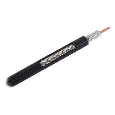 RG-8X, Metro de Cable Coaxial de Baja Pérdida, Malla de Aluminio, Conductor Central de Cobre, 50 Ohms