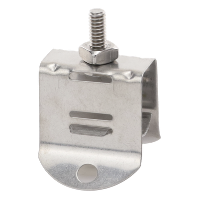 Sujetador de Doble Click para Cable Coaxial de 1/2 Pulgada Paquete de 10 Piezas