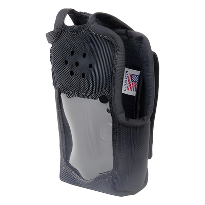 Funda de Nylon, lazo-cinto, capuchón con broches / botones y visor frontal para IC-F50/F50V, IC-F60/F60V.