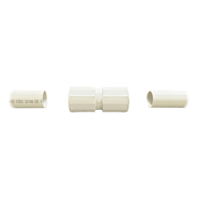 Manguito / Cople Morbidx IP67 libre de halógenos para unir tubería rígida de 16 mm (5/8\") permite una instalación hermética no necesita pegamento