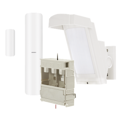 Detector de Movimiento PIR Antimascara / 100% Exterior / Inalámbrico / Hasta 12 metros a 85°; de cobertura/ Instalación a 3 metros / Incluye transmisor DS-PDMC-EG2-WB(B) para paneles AXPRO