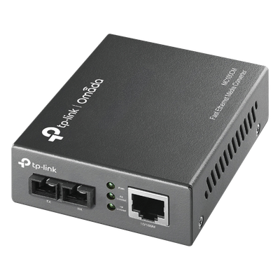 Convertidor Fibra Óptica Multimodo / 1 Puerto RJ45 10/100 Mbps / Puerto Fibra Óptica SC 100 Mbps / Hasta 2 Km / Plug and Play